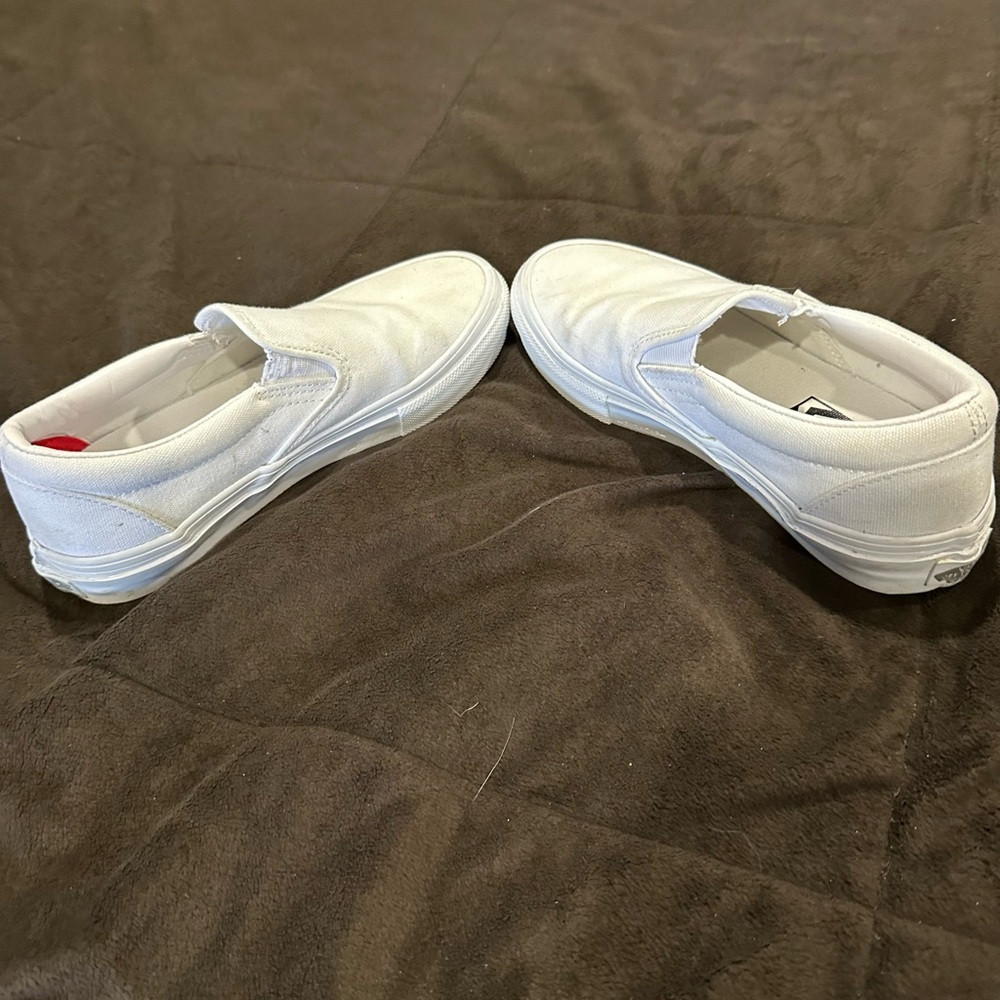 Vans White Slip-On Sneakers - Picture 4 of 5